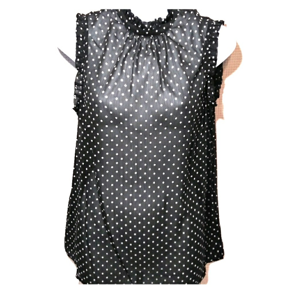 Ebony Polka Dot Blouse